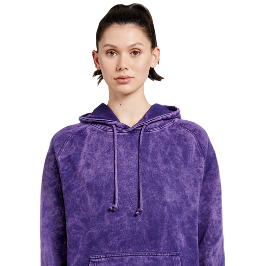 Acid-Washed Vintage Hoodie - FlippedDimension