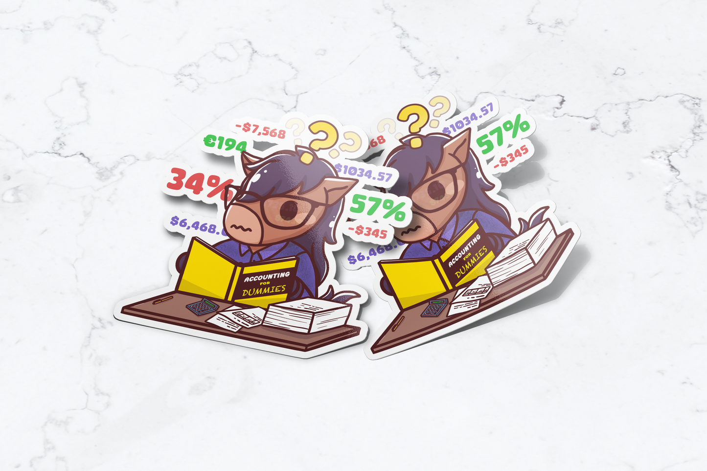 Accounting Billy Sticker - FlippedDimension