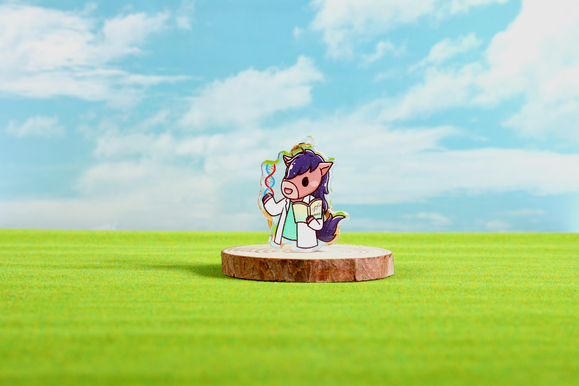 Biology Billy Epoxy Keychain - FlippedDimension