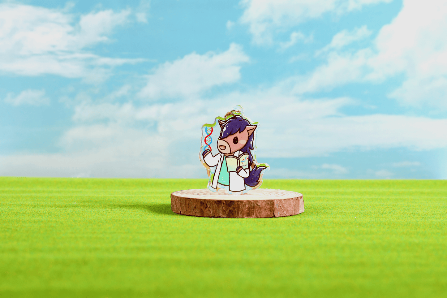 Biology Billy Epoxy Keychain - FlippedDimension