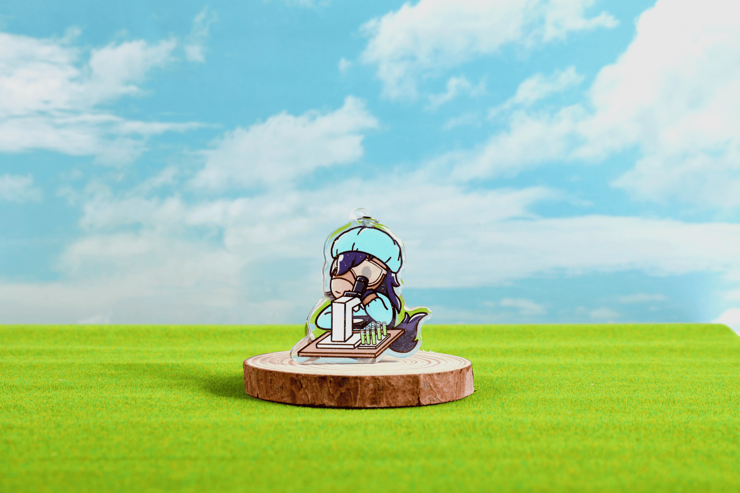 Biotech Billy Epoxy Keychain - FlippedDimension