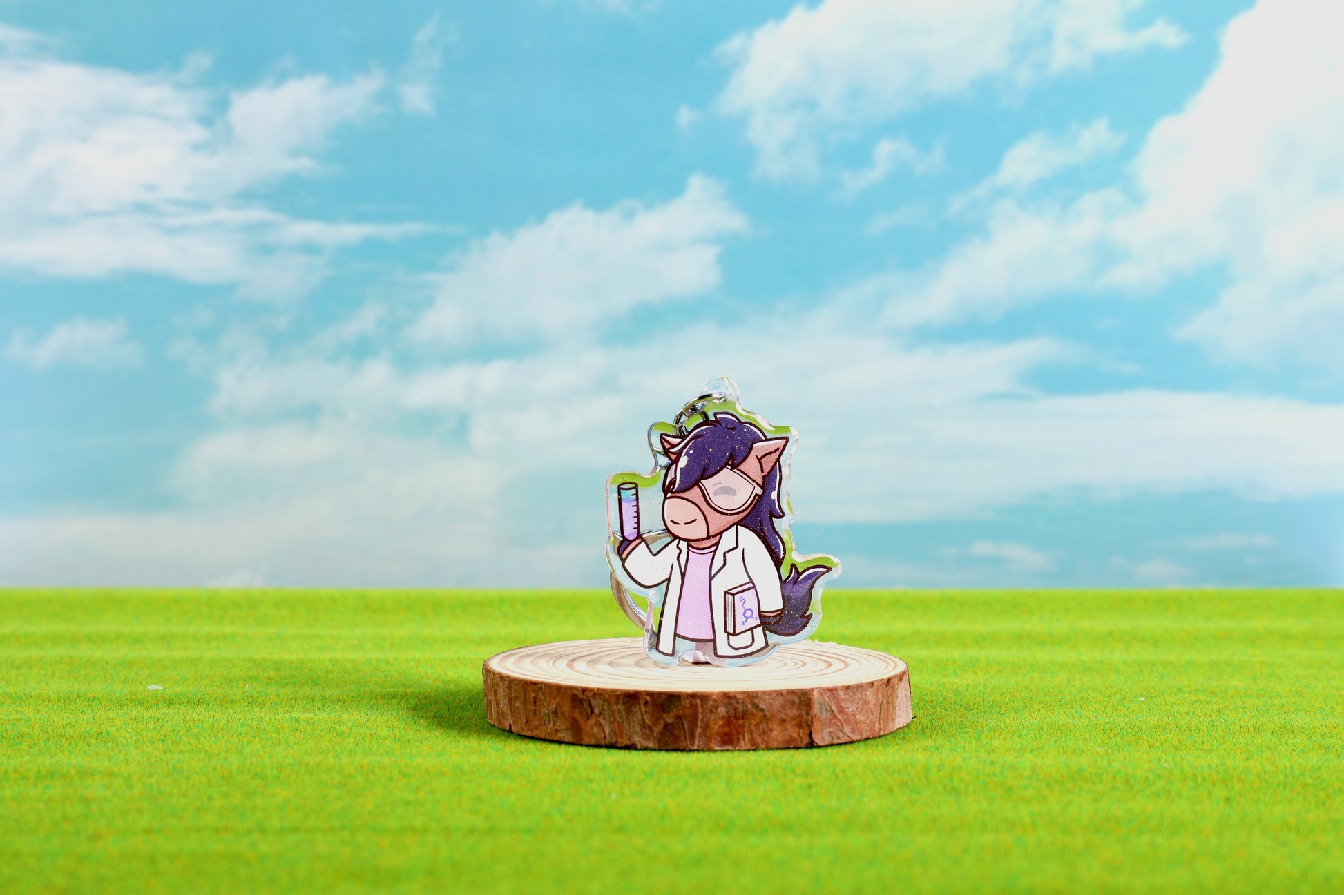 Chemistry Billy Epoxy Keychain - FlippedDimension