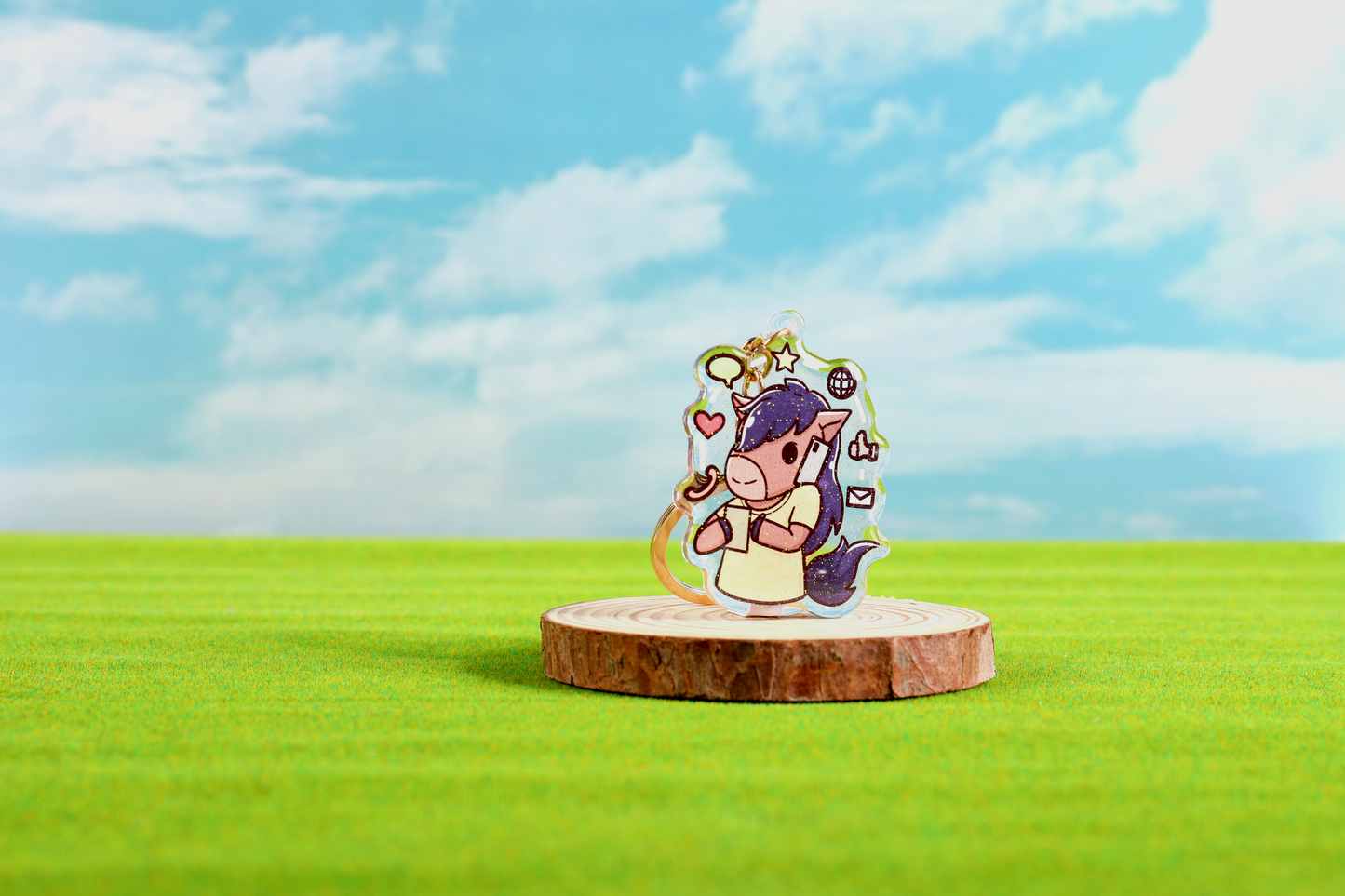 Communication Billy Epoxy Keychain - FlippedDimension