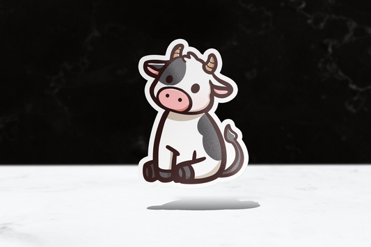 Cow Sticker - FlippedDimension