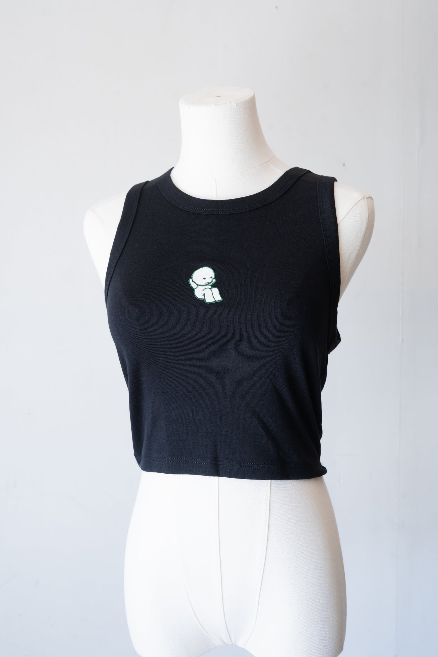 Pull-Up Smiski Tank Top (Black) - FlippedDimension