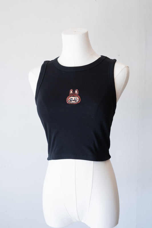 Labubu Tank Top (Black) - FlippedDimension