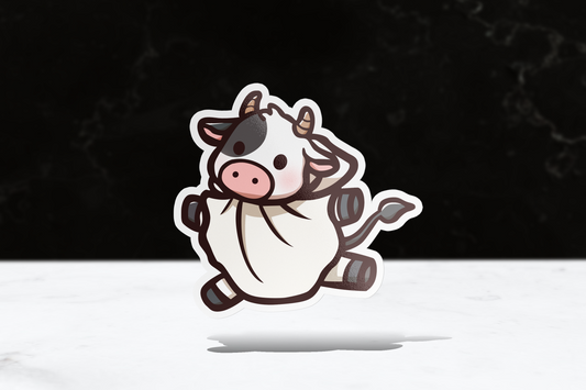 Dancing Cow Sticker - FlippedDimension