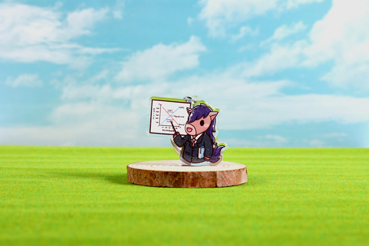 Economics Billy Epoxy Keychain - FlippedDimension