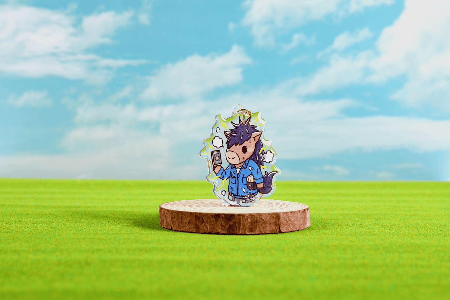 Electrical Engineering Billy Epoxy Keychain - FlippedDimension