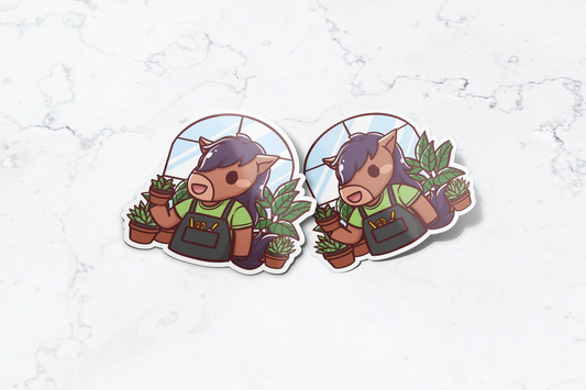 Greenhouse Billy Sticker | Translucent Sticker - FlippedDimension