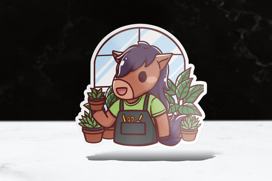 Greenhouse Billy Sticker | Translucent Sticker - FlippedDimension