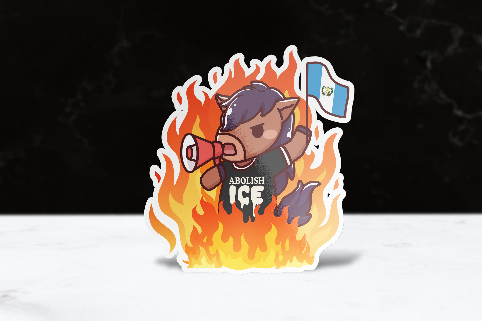 Abolish ICE Billy Sticker (Reflective) - FlippedDimension