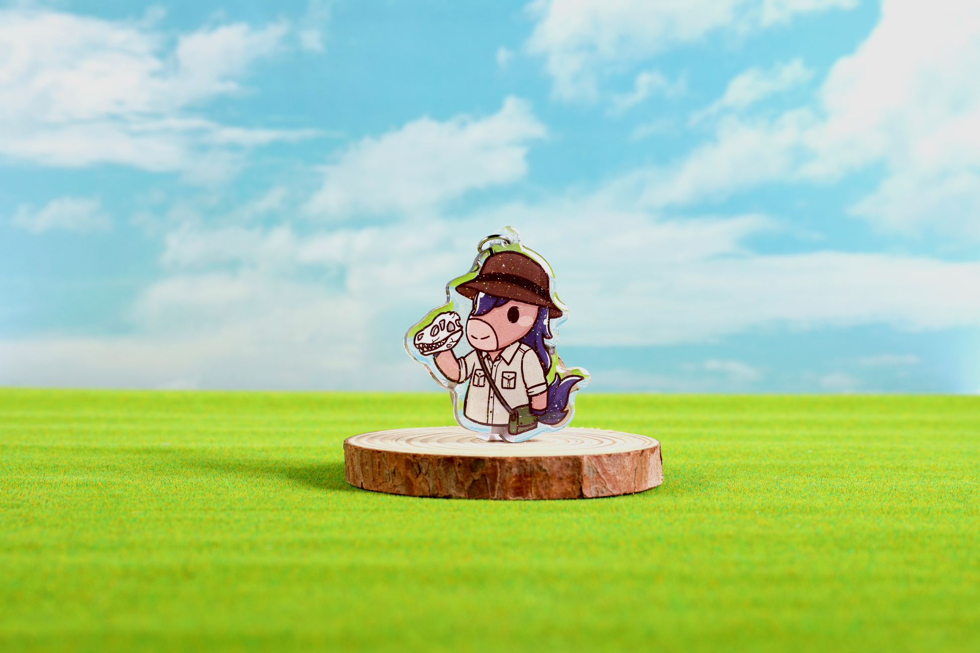 Paleontology Billy Epoxy Keychain - FlippedDimension