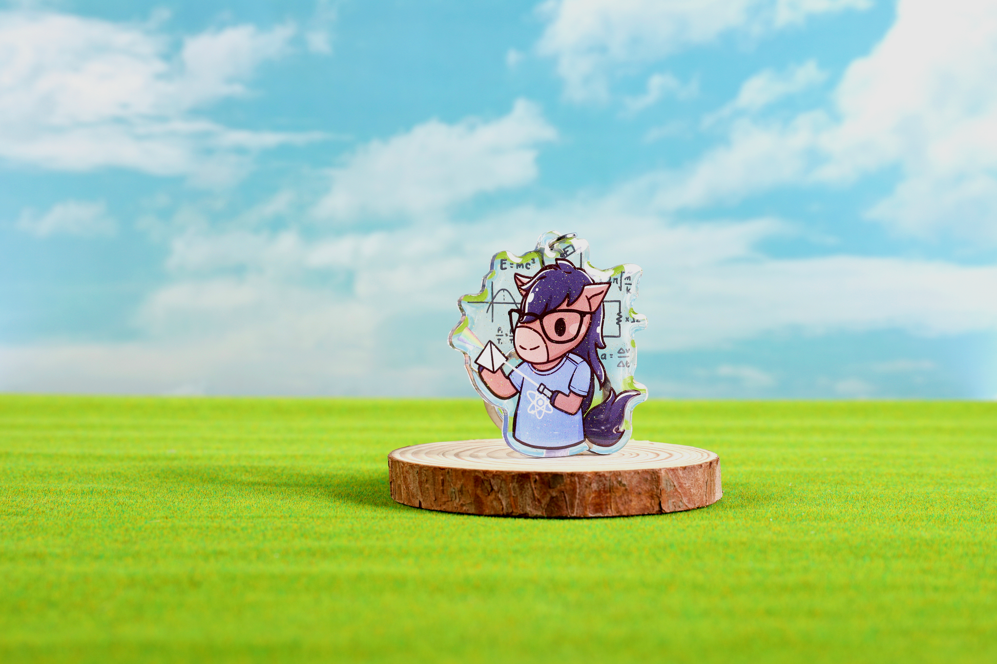 Physics Billy Epoxy Keychain - FlippedDimension