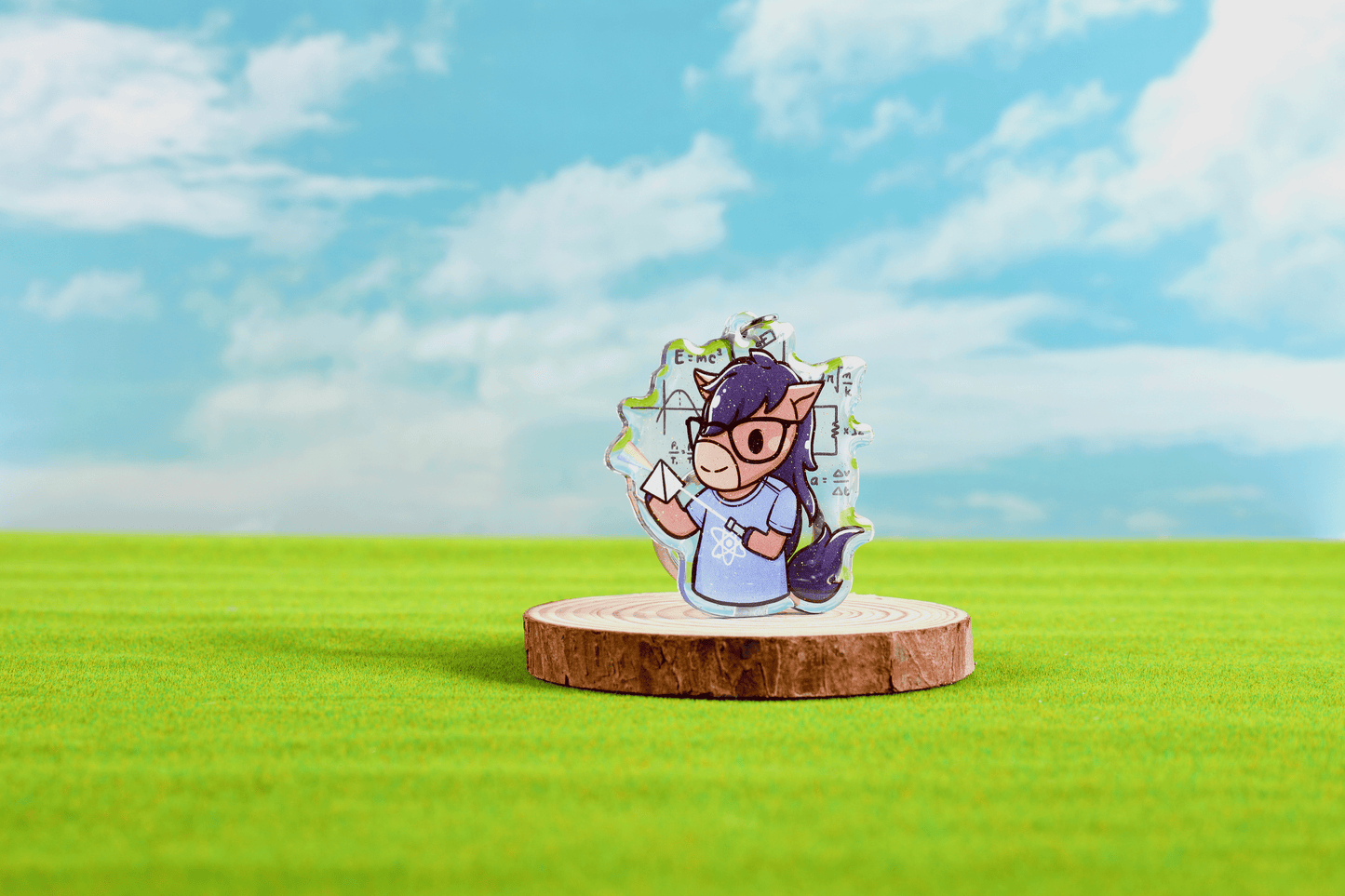 Physics Billy Epoxy Keychain - FlippedDimension