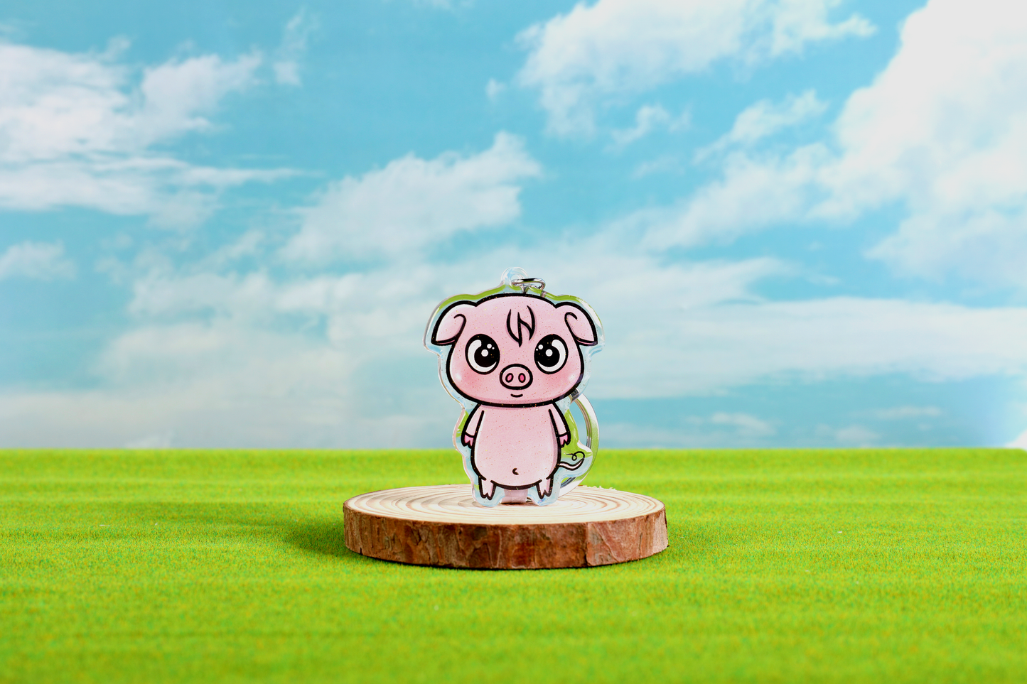 Pig Epoxy Keychain - FlippedDimension