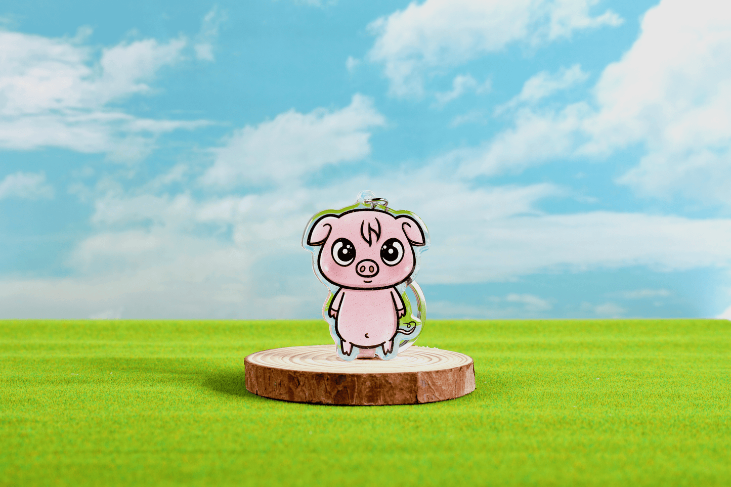 Pig Epoxy Keychain - FlippedDimension