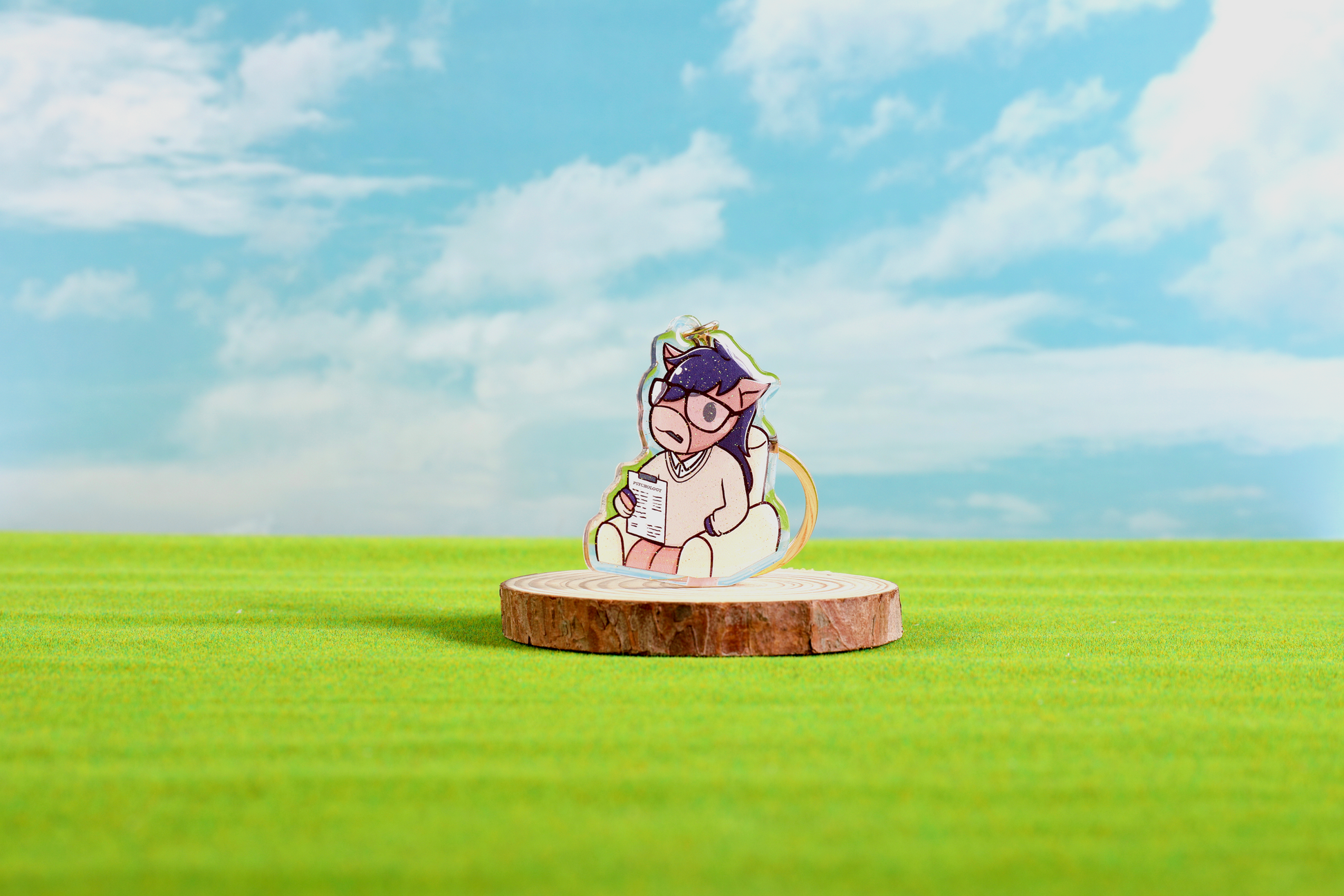 Psychology Billy Epoxy Keychain - FlippedDimension