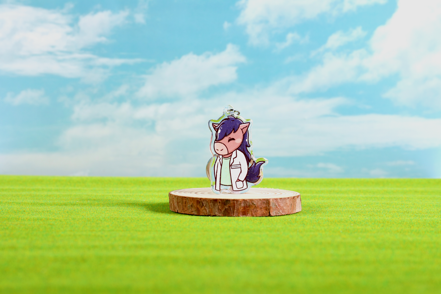 Science Billy Epoxy Keychain - FlippedDimension