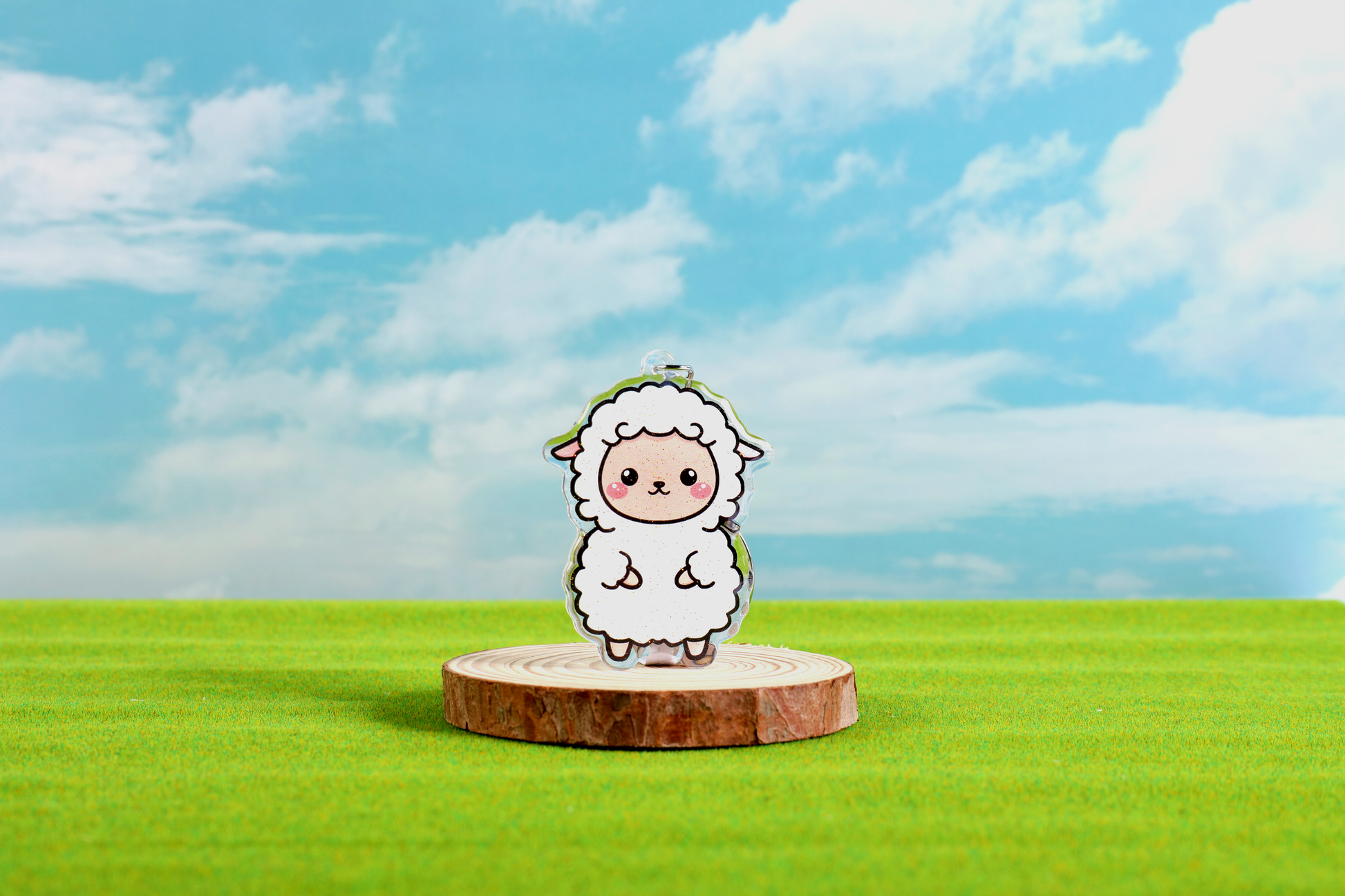 Sheep Epoxy Keychain - FlippedDimension