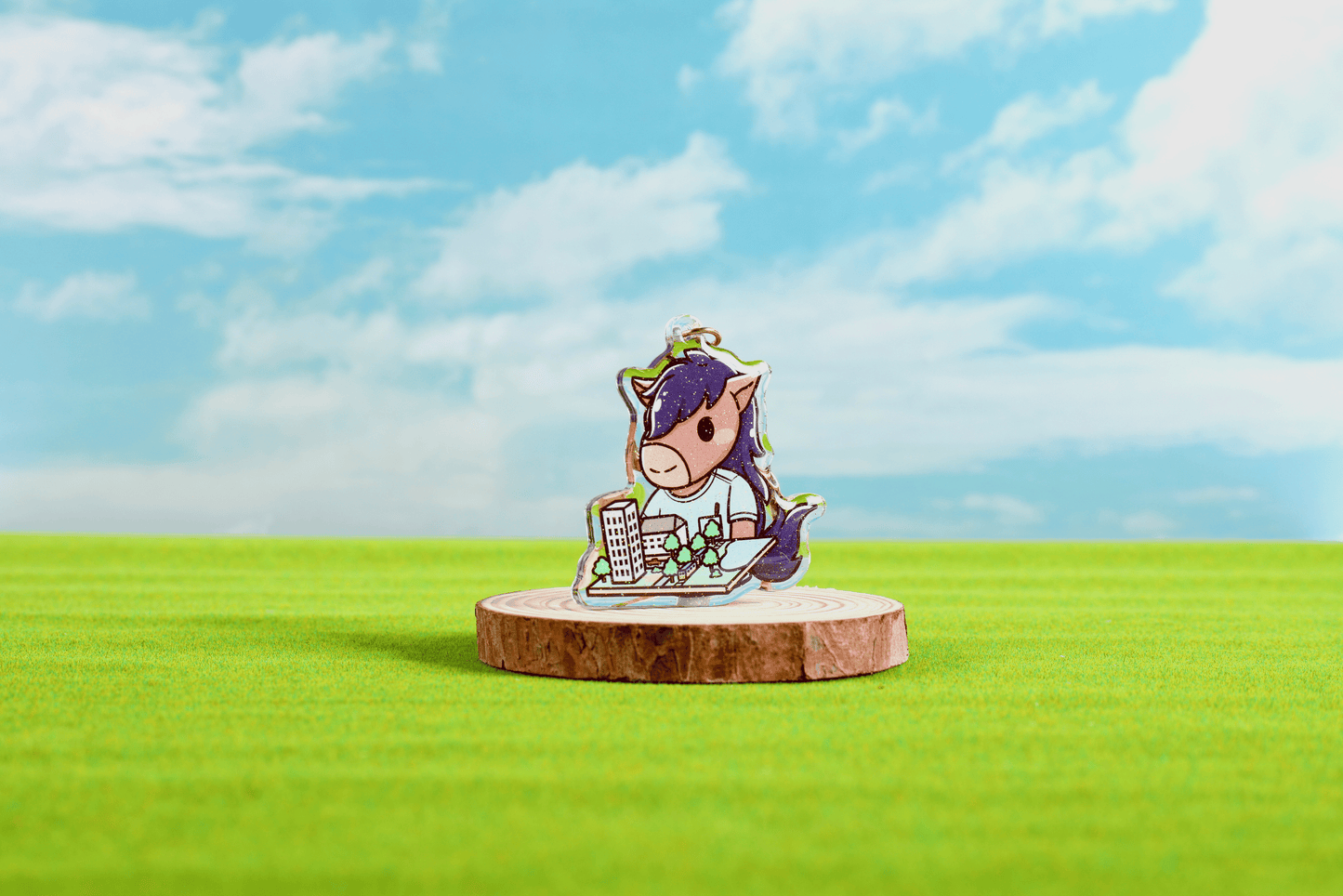 Urban Planning Billy Epoxy Keychain - FlippedDimension