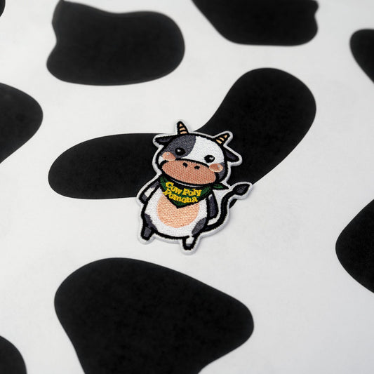 Chibi Cow Poly Patch | CPP | Cal Poly Pomona | Iron-On - FlippedDimension