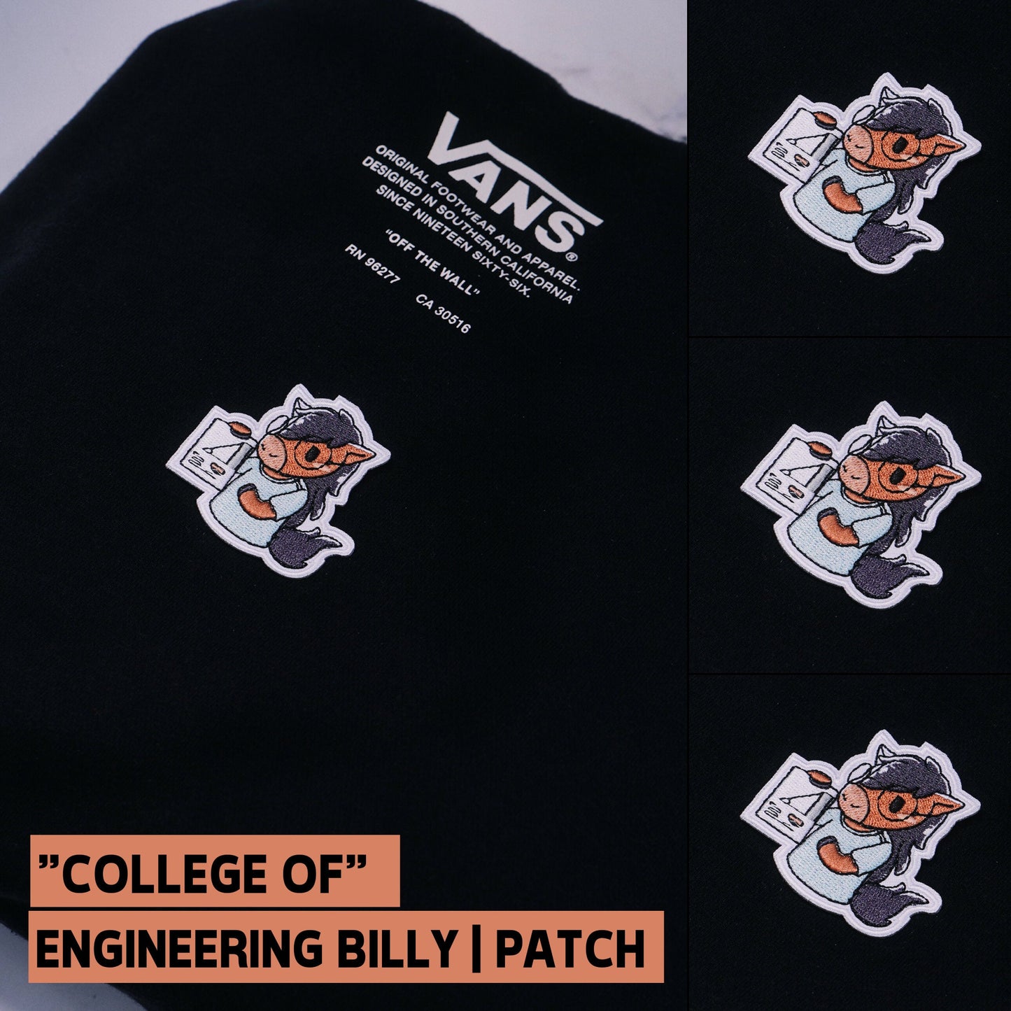 Chibi Cal Poly "College of" Patches | CPP | Cal Poly Pomona | Iron-On - FlippedDimension