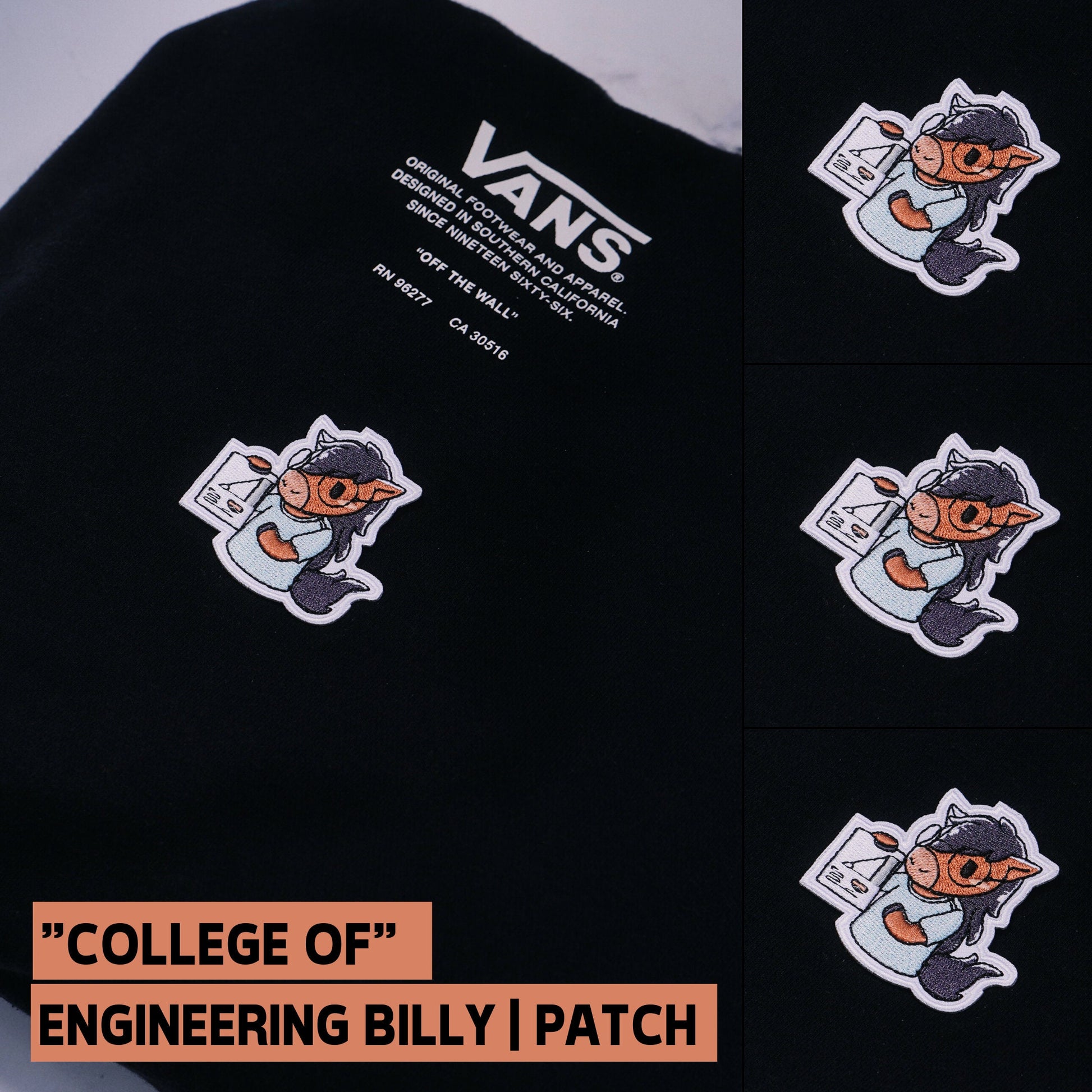 Chibi Cal Poly "College of" Patches | CPP | Cal Poly Pomona | Iron-On - FlippedDimension