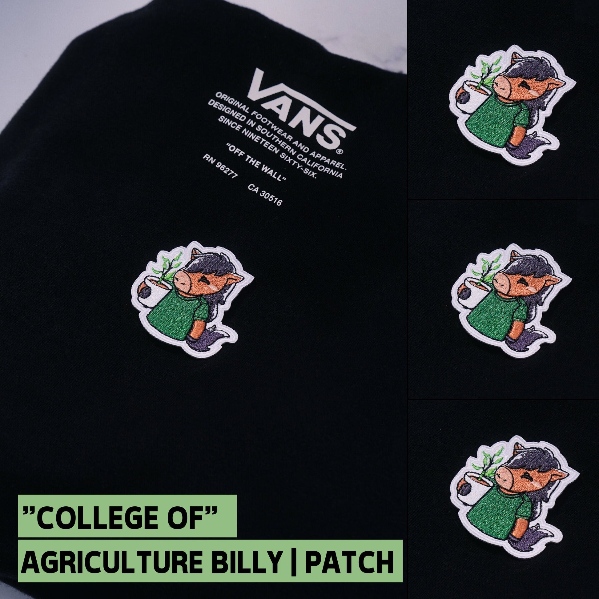 Chibi Cal Poly "College of" Patches | CPP | Cal Poly Pomona | Iron-On - FlippedDimension
