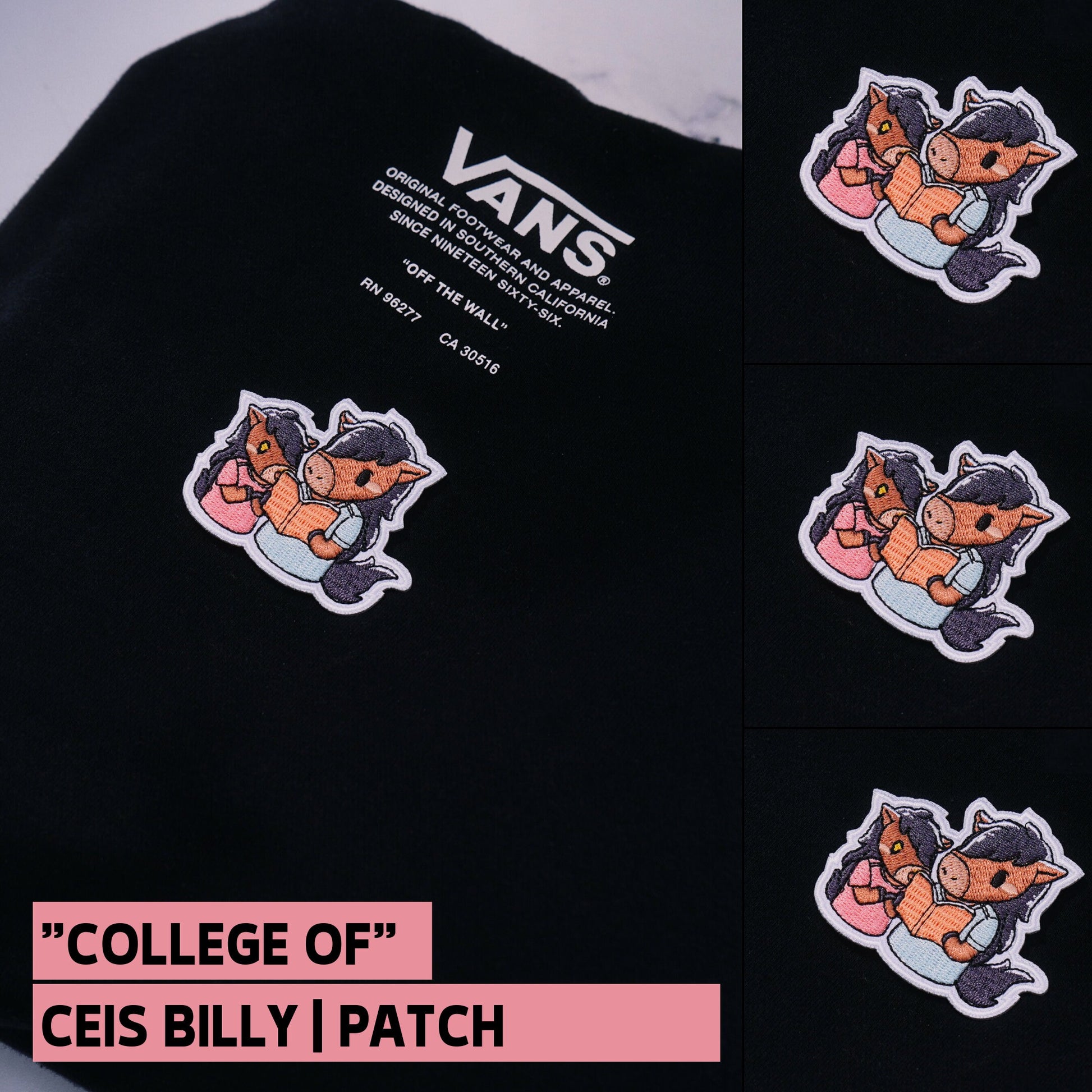 Chibi Cal Poly "College of" Patches | CPP | Cal Poly Pomona | Iron-On - FlippedDimension