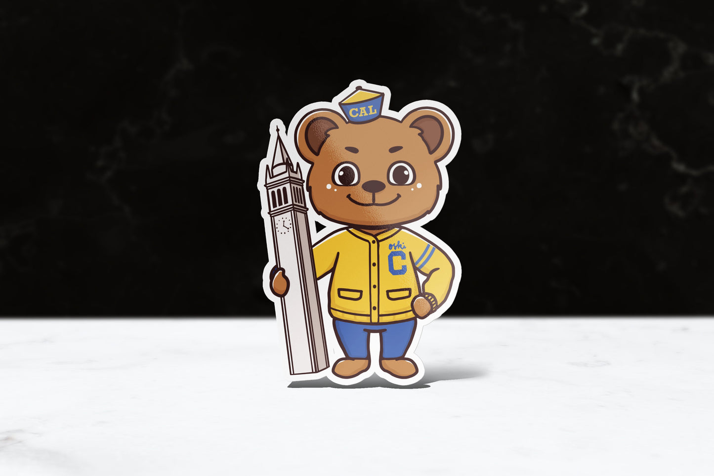 UC Berkeley Chibi Oski the Bear Chibi Sticker - FlippedDimension