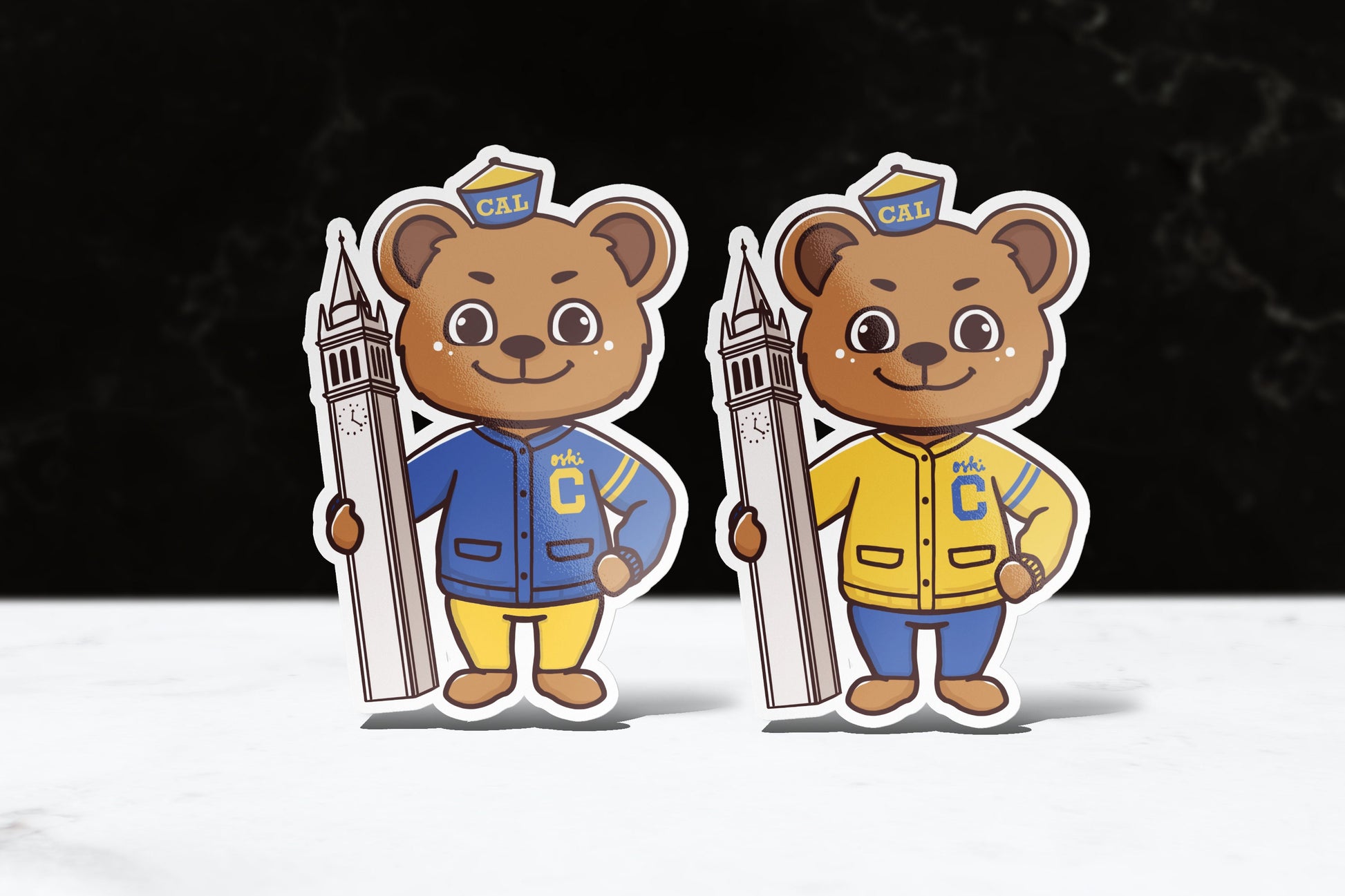 UC Berkeley Chibi Oski the Bear Chibi Sticker - FlippedDimension