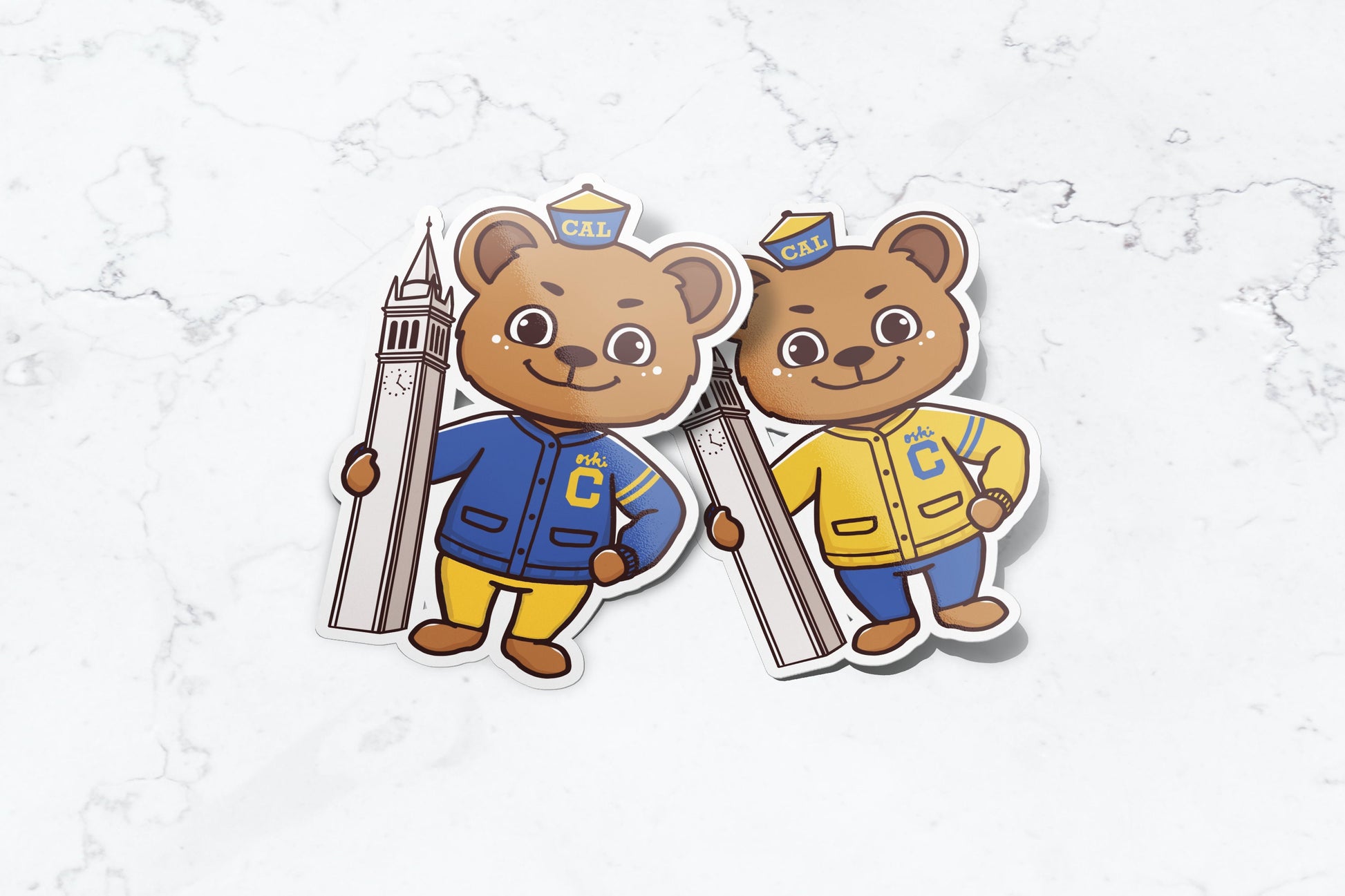 UC Berkeley Chibi Oski the Bear Chibi Sticker - FlippedDimension