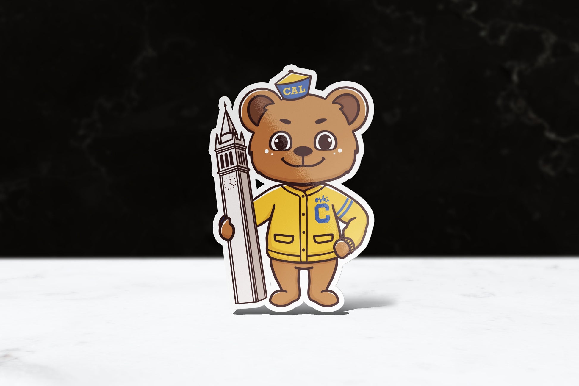UC Berkeley Chibi Oski the Bear Chibi Sticker - FlippedDimension