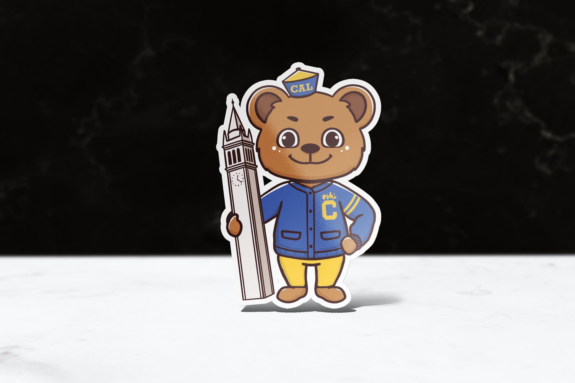 UC Berkeley Chibi Oski the Bear Chibi Sticker - FlippedDimension