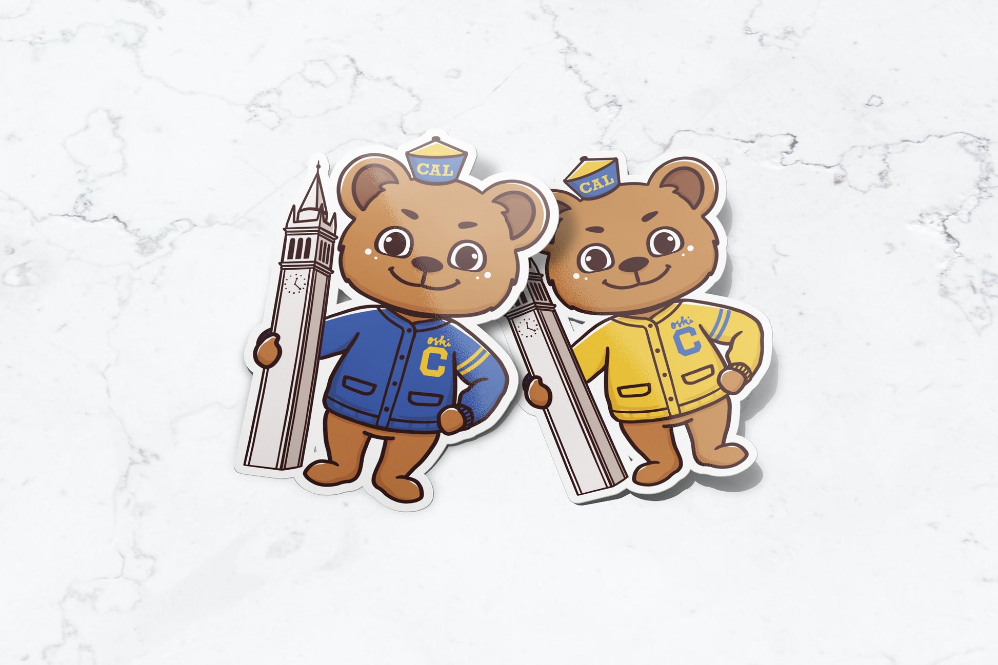 UC Berkeley Chibi Oski the Bear Chibi Sticker - FlippedDimension