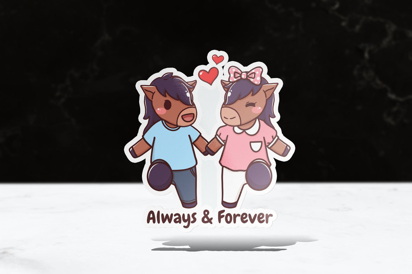 Billy & Bella (Always and Forever) Sticker - FlippedDimension