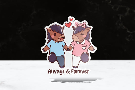 Billy & Bella (Always and Forever) Sticker - FlippedDimension