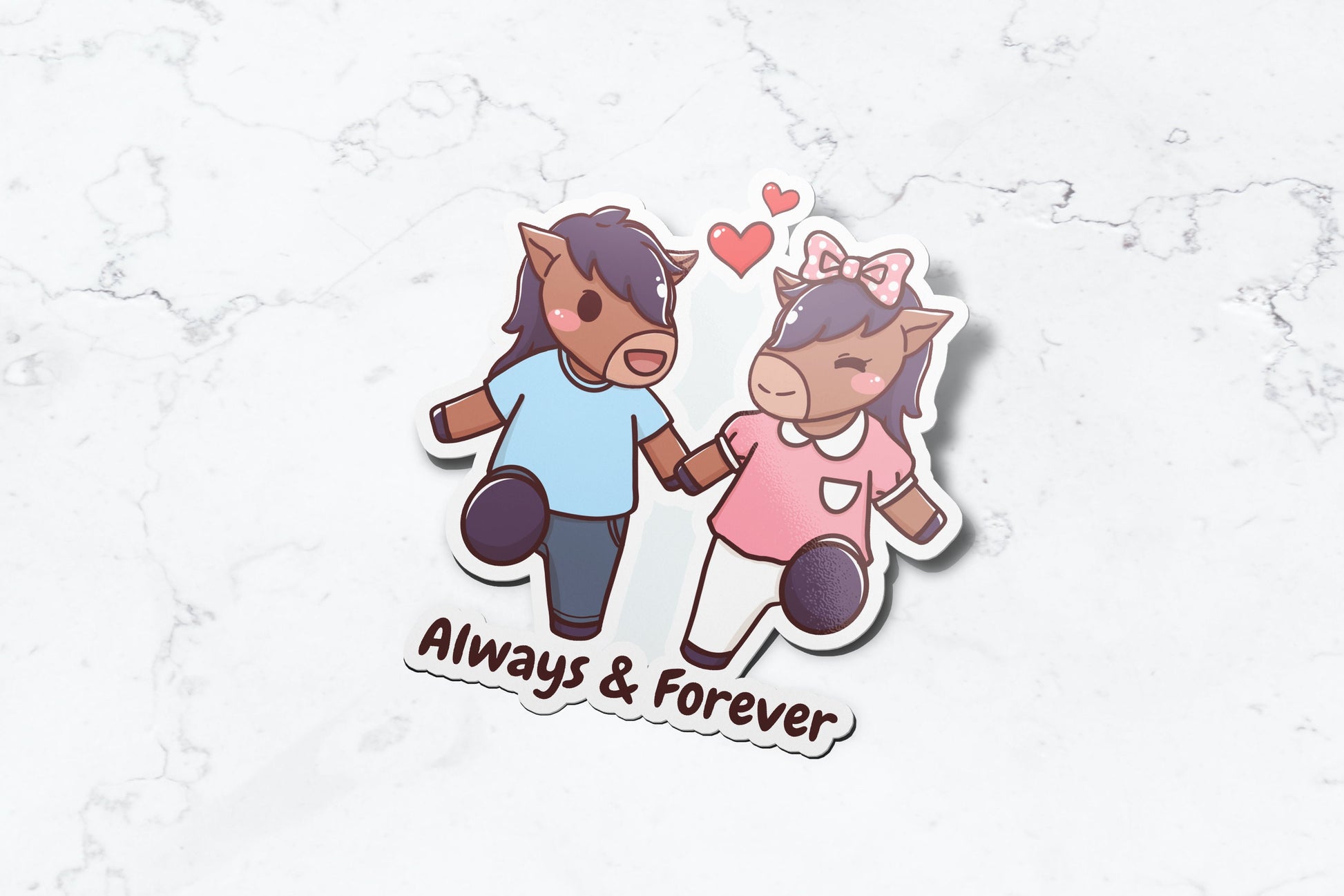 Billy & Bella (Always and Forever) Sticker - FlippedDimension