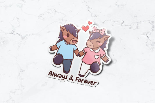 Billy & Bella (Always and Forever) Sticker - FlippedDimension
