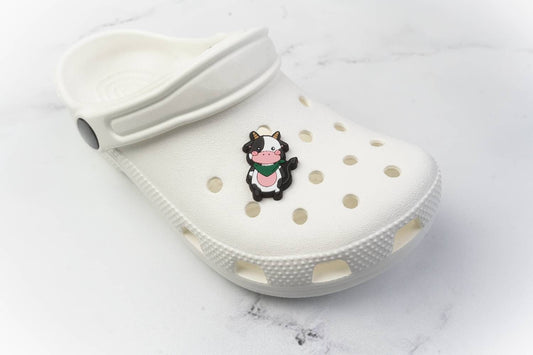 Cow Shoe Charms | Cute Shoe Charms | Soft PVC - FlippedDimension