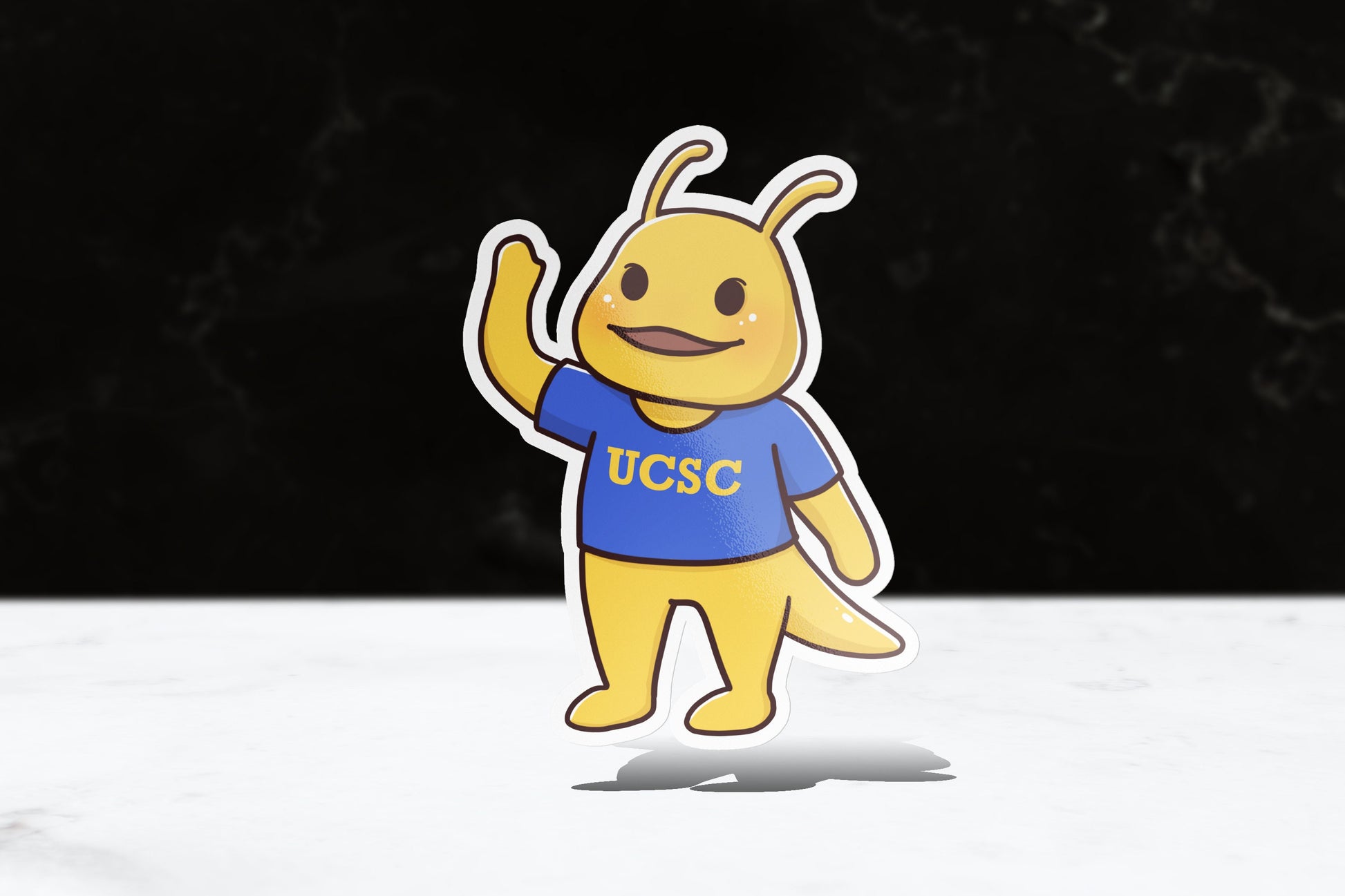 UCSC Chibi Sammy the Banana Slug Sticker - FlippedDimension