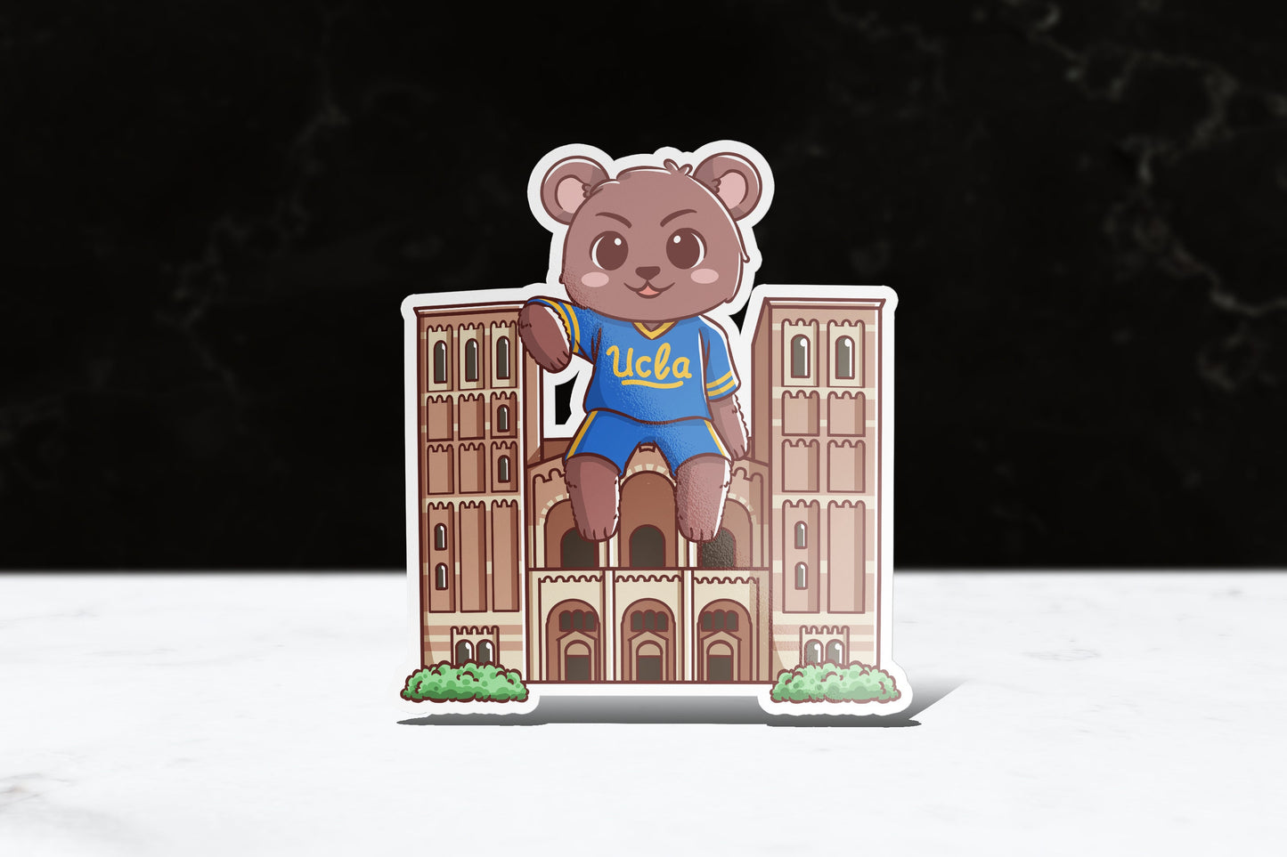 UCLA Chibi Bruins Sticker - FlippedDimension