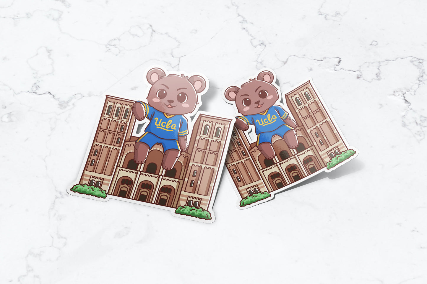 UCLA Chibi Bruins Sticker - FlippedDimension