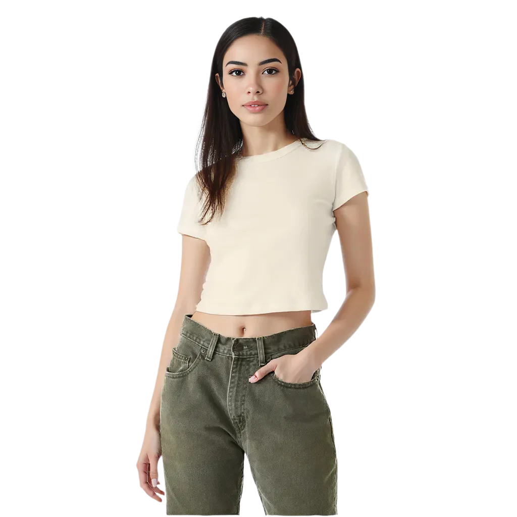 Micro Ribbed Baby T-Shirts - FlippedDimension