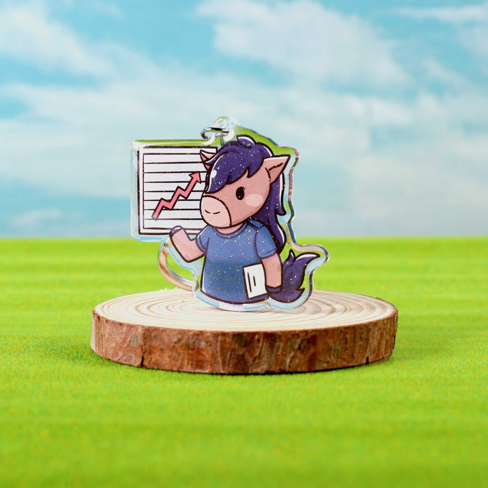 Business Billy Epoxy Keychain - FlippedDimension