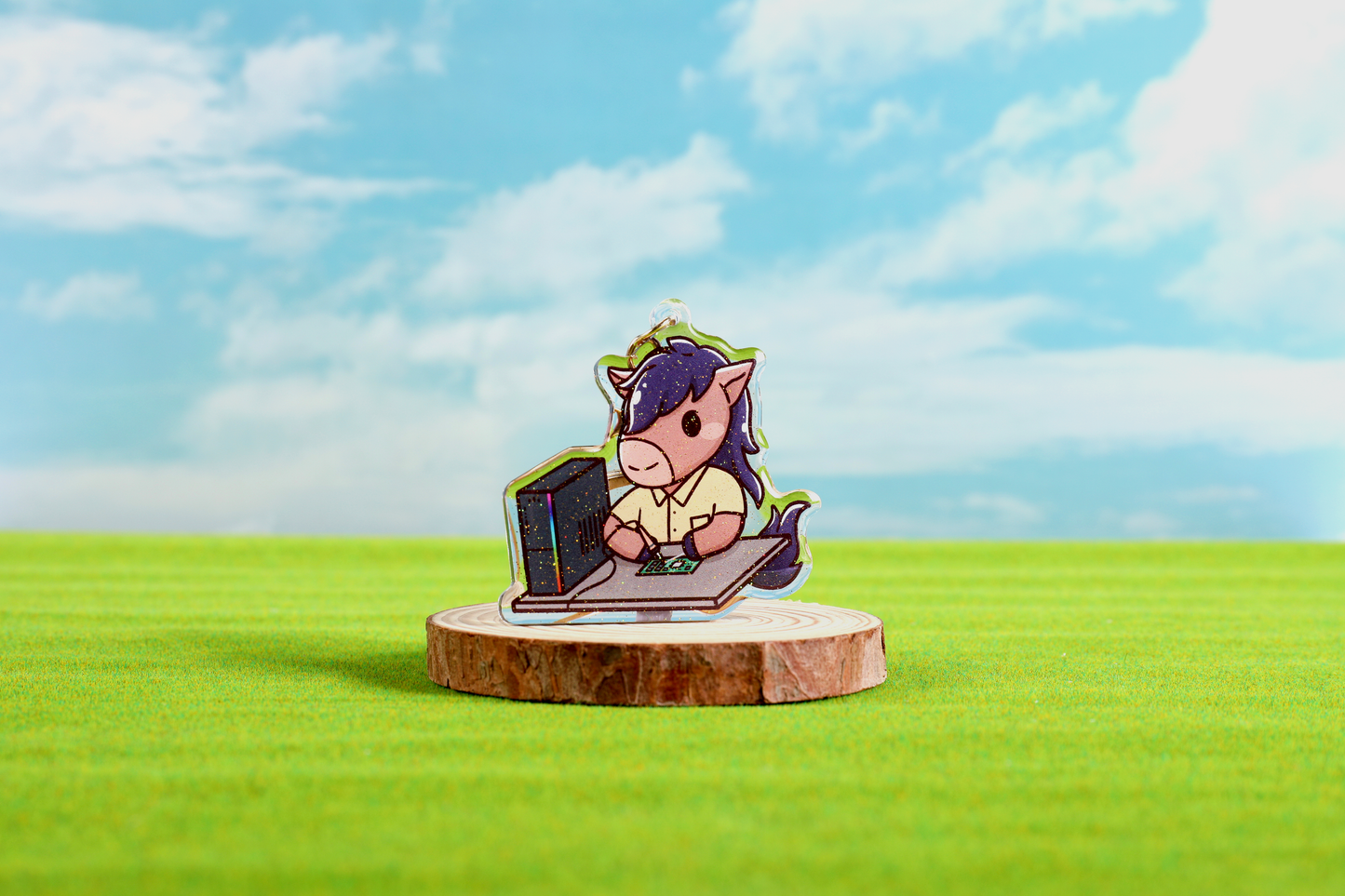 Computer Engineering Billy Epoxy Keychain - FlippedDimension