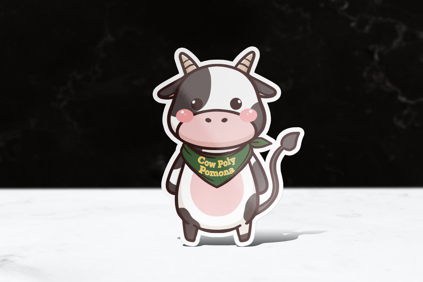 Cow Poly Pomona Sticker - FlippedDimension