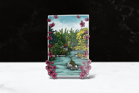 Japanese Garden Sticker | CPP | Cal Poly Pomona | Matte Sticker - FlippedDimension