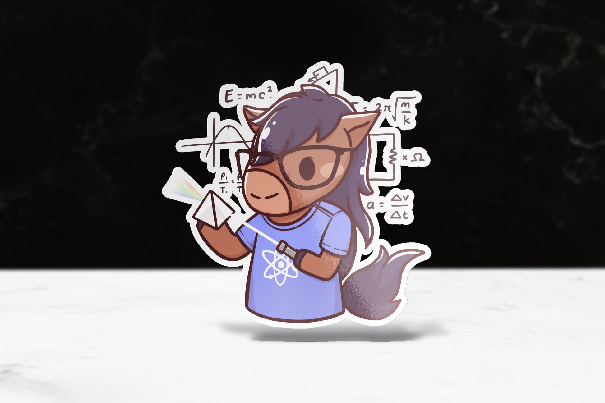 Physics Billy Sticker - FlippedDimension